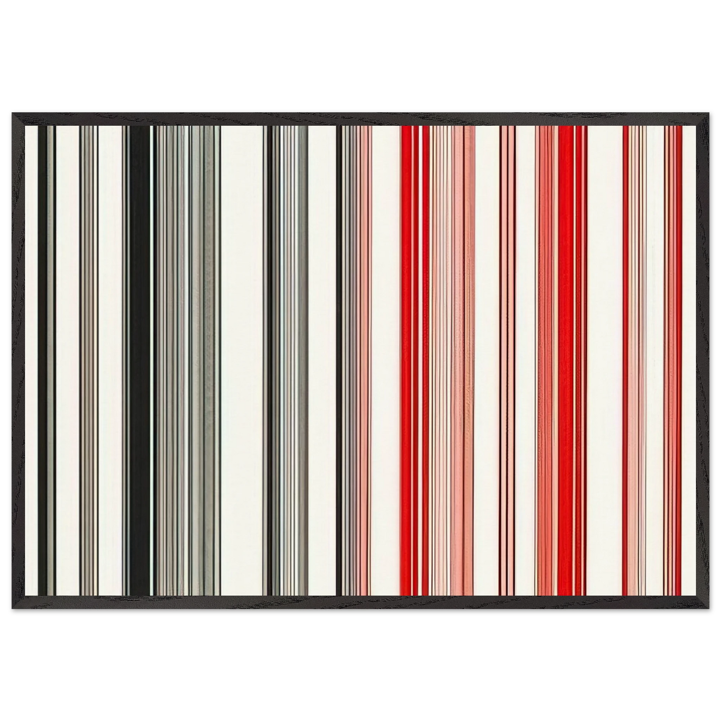 Night Rider - 1983 - Gene Davis 70x100 cm / 28x40 inches Framed Art Print – Black Wooden Frame