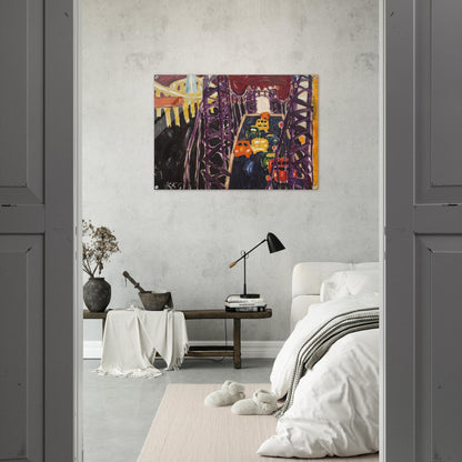 George Washington Bridge, with Cars - Allan Kaprow Acrylic Print - 70x100 cm / 28x40″ inches | Allan Kaprow Wall Art | Allan Kaprow Prints