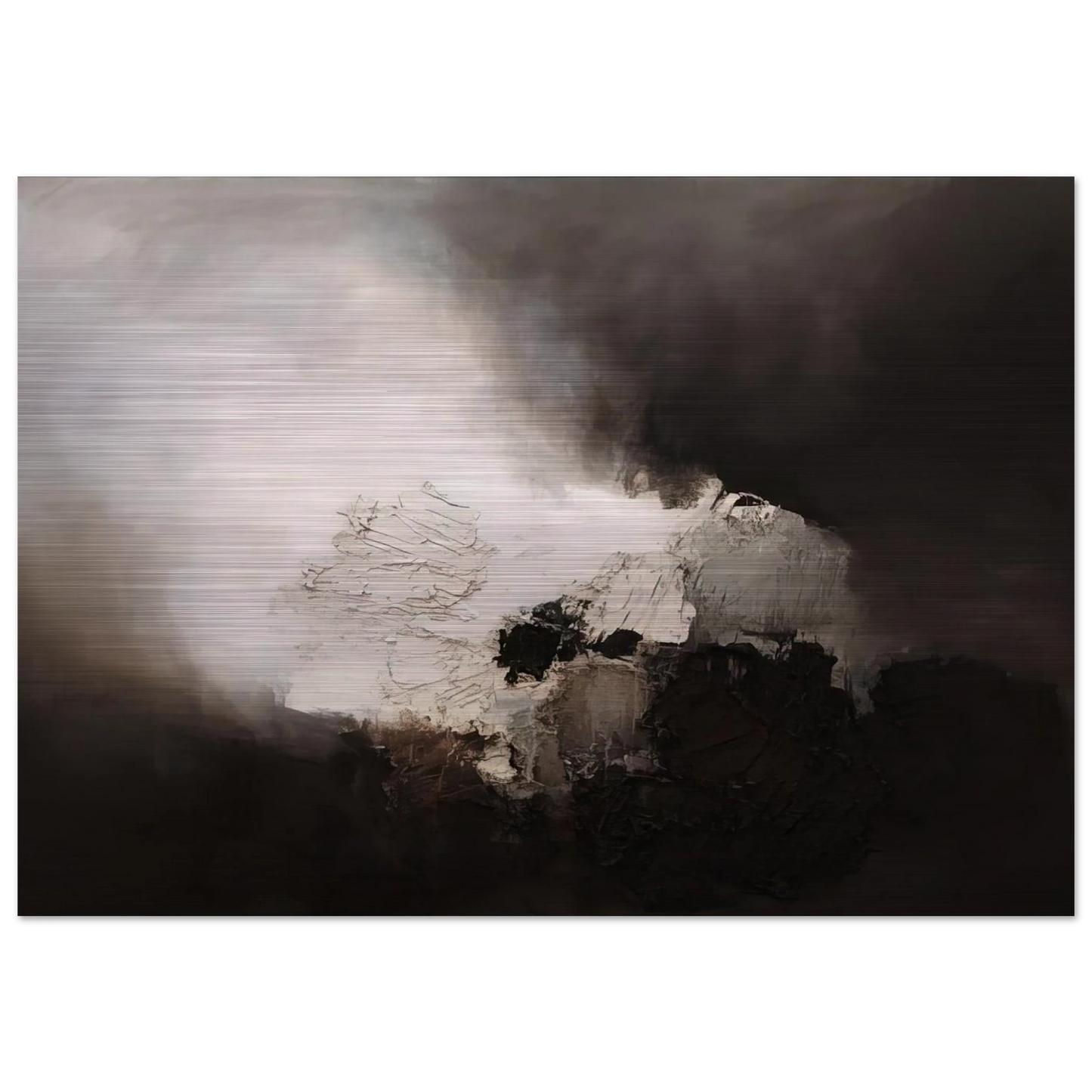 165 1960 - Luis Feito Brushed Aluminum Print - 70x100 cm / 28x40 inches | Luis Feito Aluminum Print | Luis Feito Prints