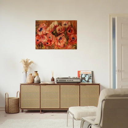 Anemones - Pierre-Auguste Renoir Brushed Aluminum Print - 70x100 cm / 28x40 inches | Pierre-Auguste Renoir Aluminum Print | Pierre-Auguste Renoir Prints