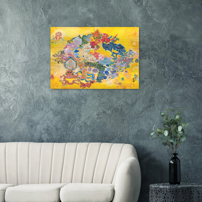 Asian Rendezvous - PD Pattern and Decoration - Miriam Schapiro Brushed Aluminum Print - 70x100 cm / 28x40 inches | Miriam Schapiro Aluminum Print | Miriam Schapiro Prints