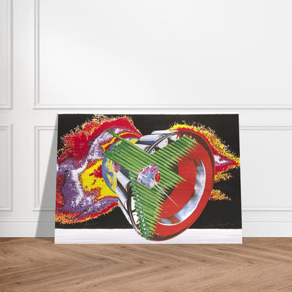 Space Dust - James Rosenquist Brushed Aluminum Print - 70x100 cm / 28x40 inches | James Rosenquist Aluminum Print | James Rosenquist Prints