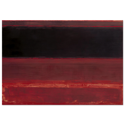 Four Darks in Red - 1958 - Mark Rothko Brushed Aluminum Print - 70x100 cm / 28x40 inches | Mark Rothko Aluminum Print | Mark Rothko Prints