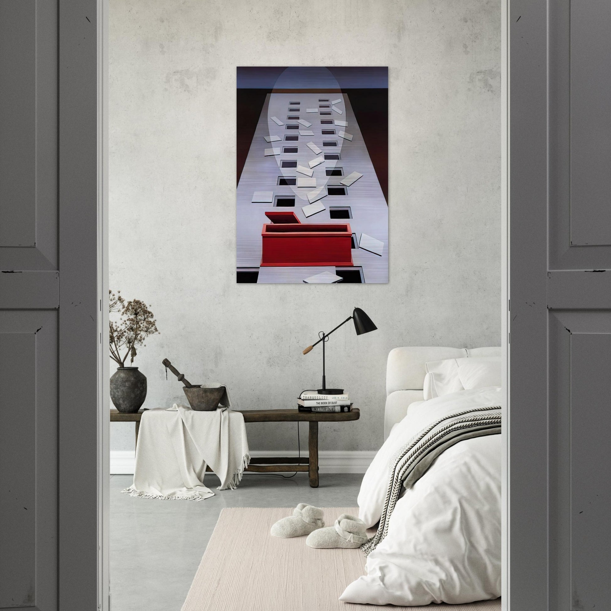 Transection #3, After Fra Angelico - 1967 - Clarence Holbrook Carter Brushed Aluminum Print - 70x100 cm / 28x40 inches | Clarence Holbrook Carter Aluminum Print | Clarence Holbrook Carter Prints