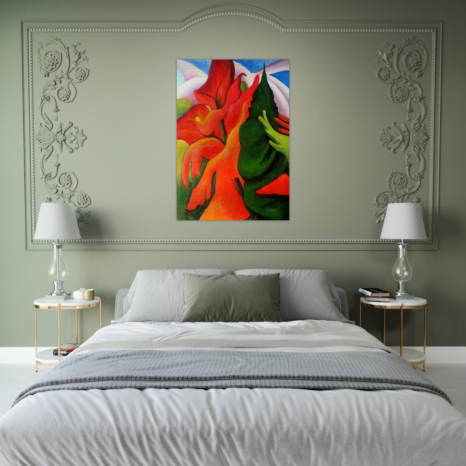 Melting Volcano - Georgia O'Keeffe Brushed Aluminum Print - 70x100 cm / 28x40 inches | Georgia O'Keeffe Aluminum Print | Georgia O'Keeffe Prints