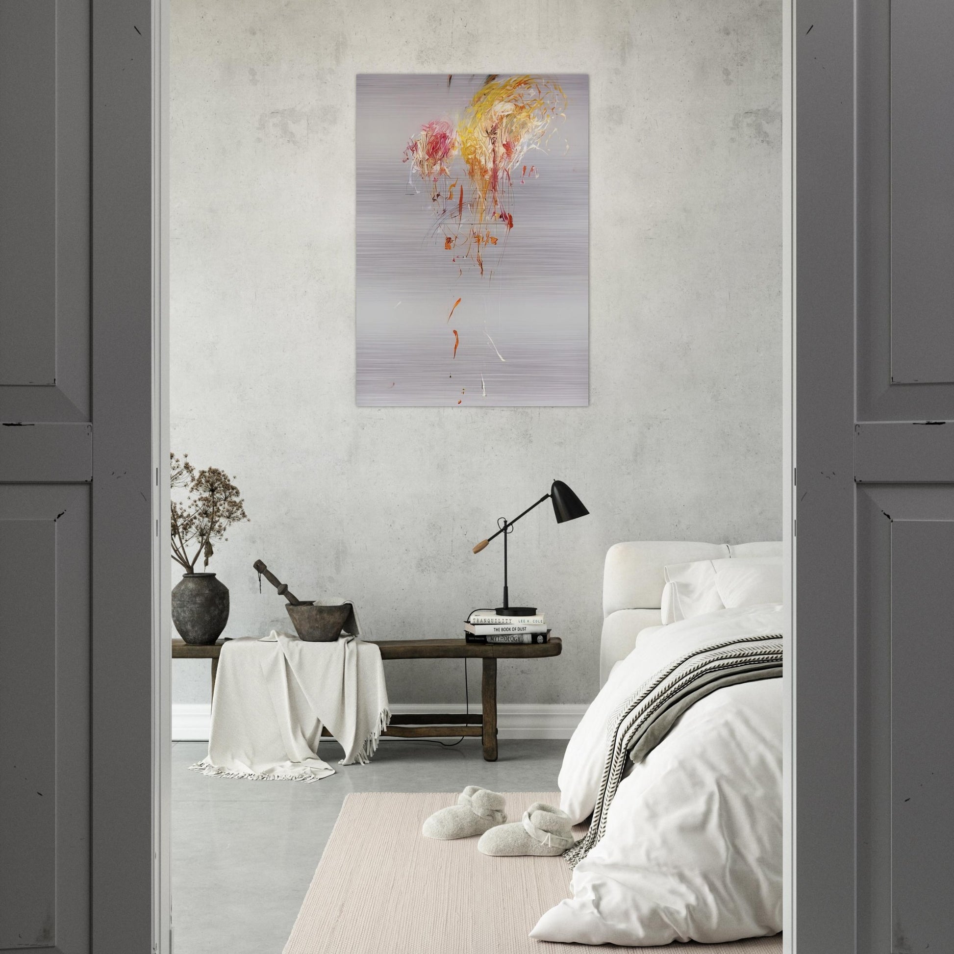 Nine Discourses on Commodus, Part IX - Cy Twombly Brushed Aluminum Print - 70x100 cm / 28x40 inches | Cy Twombly Aluminum Print | Cy Twombly Prints