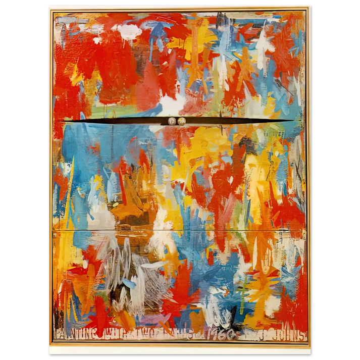 Jasper Johns - PAINTING WITH TWO BALLS  75x100 cm / 30x40inches Fine Art Poster
