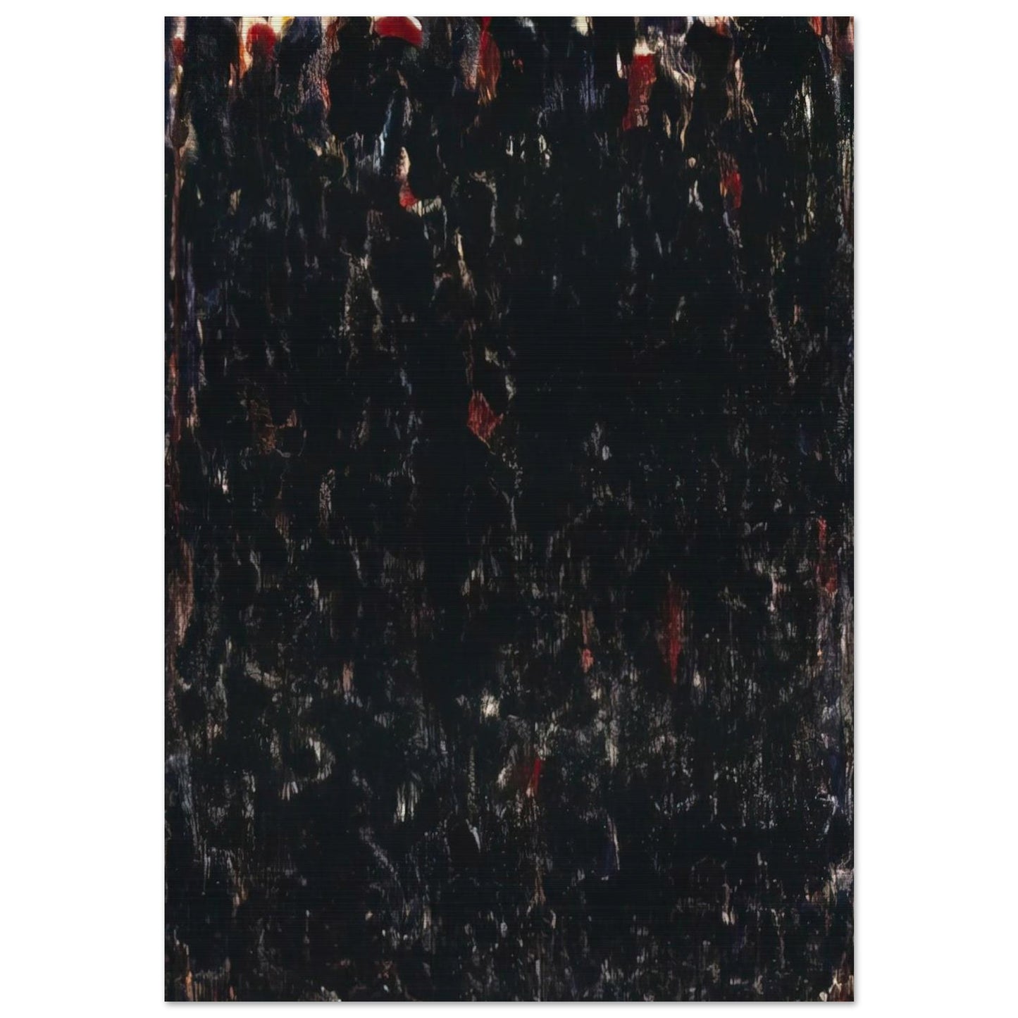 Untitled  Black Clouds  - Sam Francis Brushed Aluminum Print - 70x100 cm / 28x40 inches | Sam Francis Aluminum Print | Sam Francis Prints