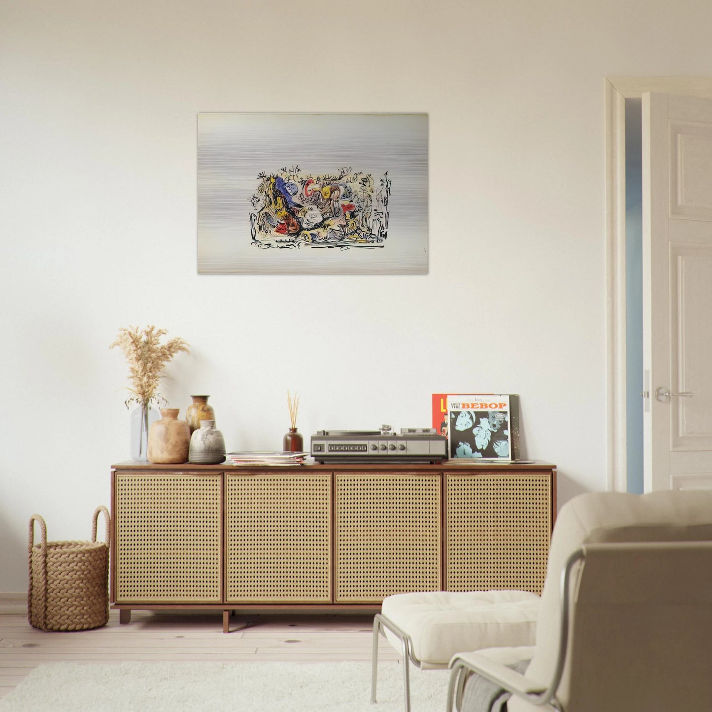 UNTITLED - Jackson Pollock Brushed Aluminum Print - 70x100 cm / 28x40 inches | Jackson Pollock Aluminum Print | Jackson Pollock Prints