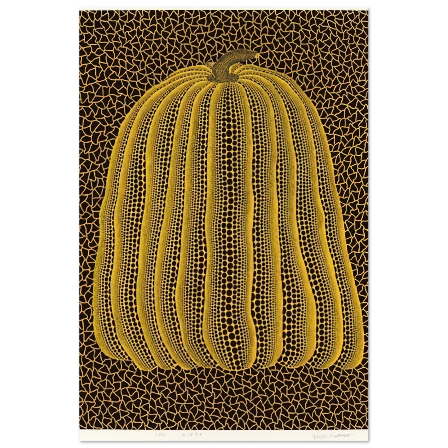 Yayoi Kusama - YELLOW PUMPKIN 1992 Fine Art Poster