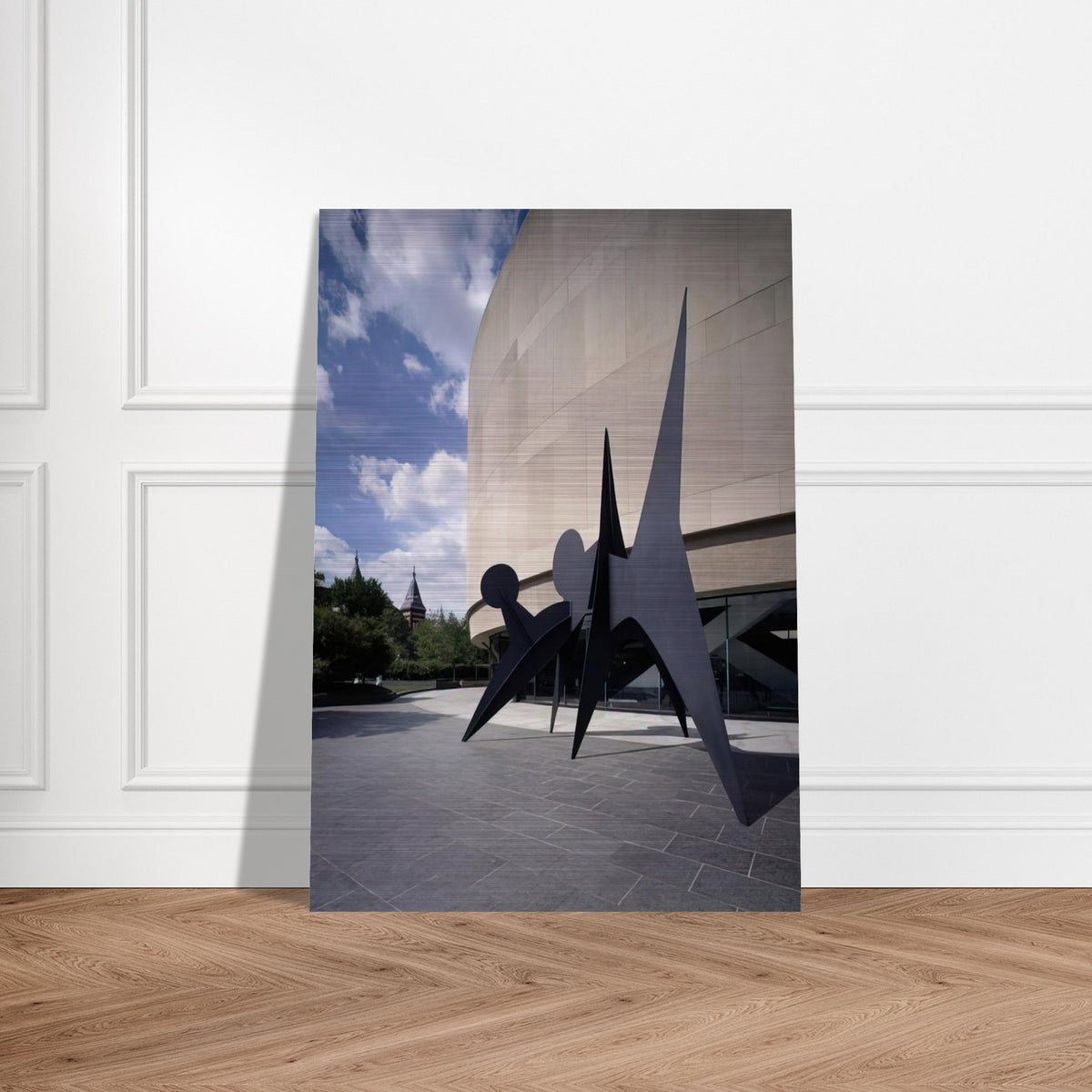 TWO DISCS 1965 - Alexander Calder Brushed Aluminum Print - 70x100 cm / 28x40 inches | Alexander Calder Aluminum Print | Alexander Calder Prints