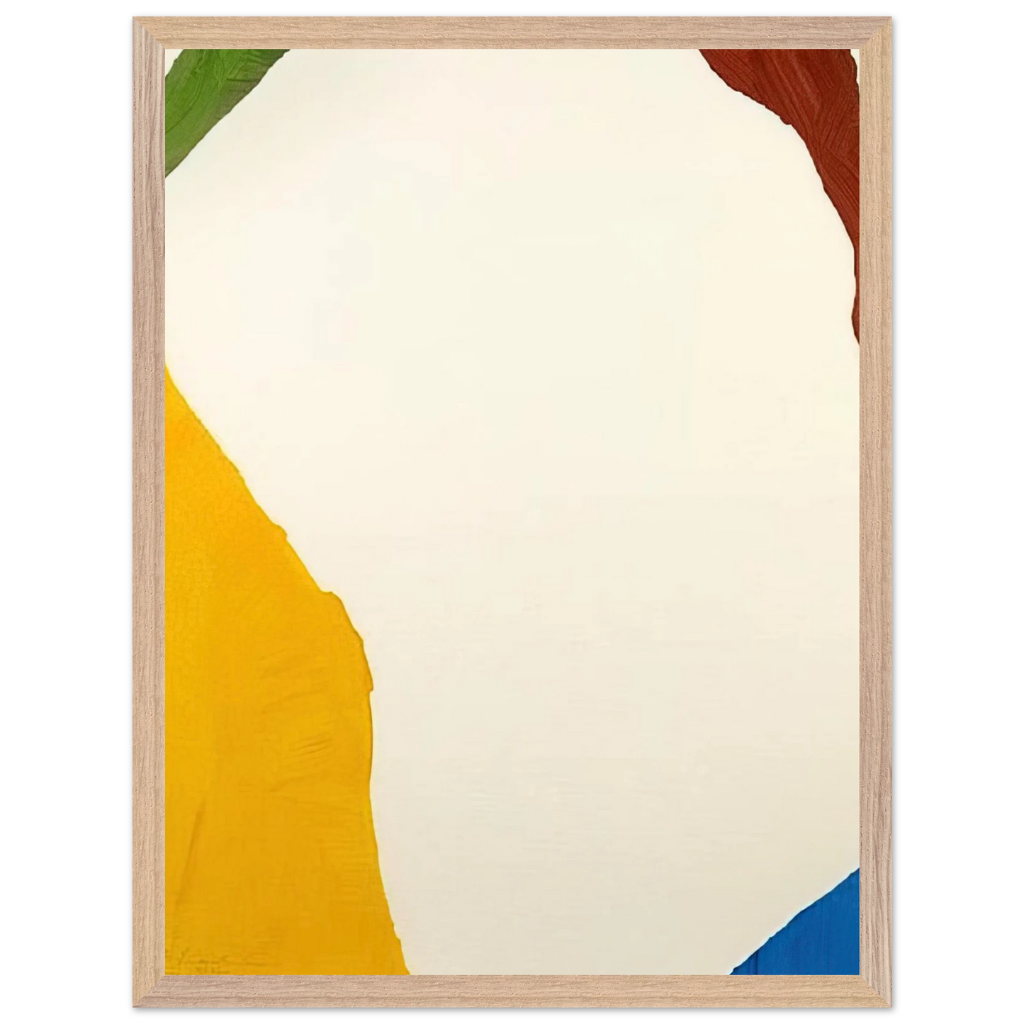 Helen Frankenthaler - Wind Directions - 1970 Wall art - 30x45 cm / 12x18 inches - Premium Wooden Framed Poster With Fine Art Paper-canvas - White frame
