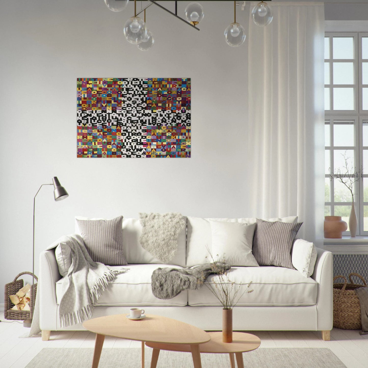 OGGI VENTICINQUESIMO GIORNO DEL SETTIMO MESE 1988 - Alighiero Boetti Brushed Aluminum Print - 70x100 cm / 28x40 inches | Alighiero Boetti Aluminum Print | Alighiero Boetti Prints