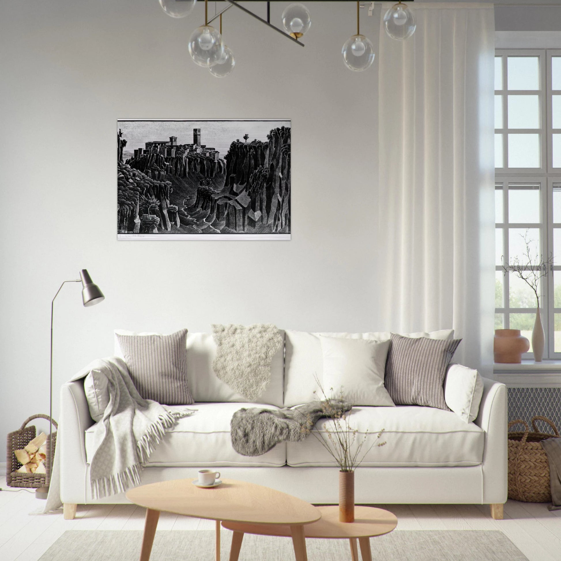 CIMINO BARBARANO - MC Escher Brushed Aluminum Print - 70x100 cm / 28x40 inches | MC Escher Aluminum Print | MC Escher Prints