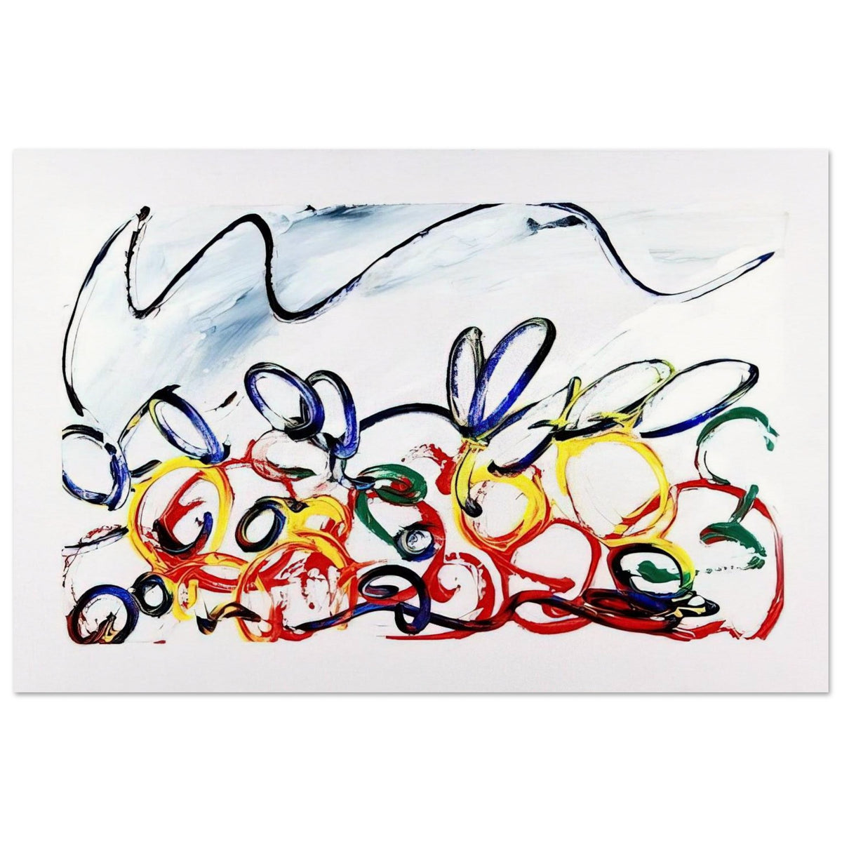Acerbo - 1983 - Mario Schifano Art Prints - 100x150 cm / 40x60″ inches | Mario Schifano Poster | Mario Schifano Prints