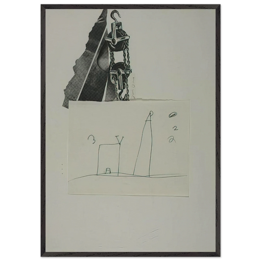 TOOL BOX 5 1966 - Jim Dine 70x100 cm / 28x40 inches Framed Art Print – Black Wooden Frame
