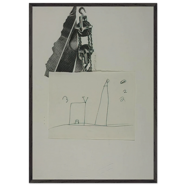 TOOL BOX 5 1966 - Jim Dine 70x100 cm / 28x40 inches Framed Art Print – Black Wooden Frame