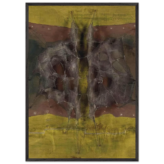 Metamorphosis Medieval - 1961 - Manuel Rivera 70x100 cm / 28x40 inches Framed Art Print – Black Wooden Frame