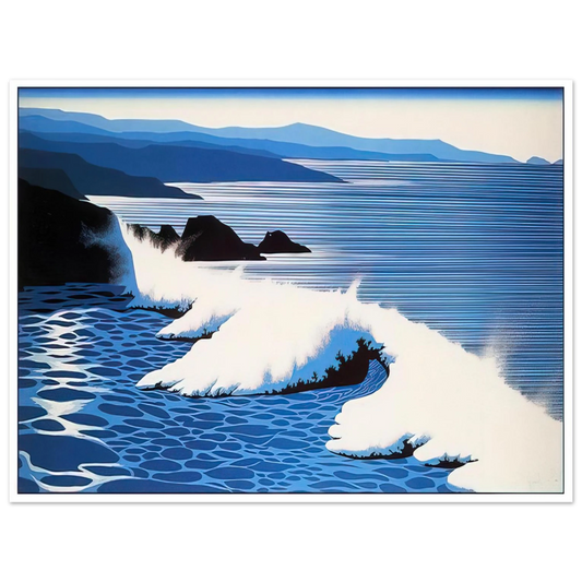 Eyvind Earle - The Wave  75x100 cm / 30x40inches Fine Art Poster