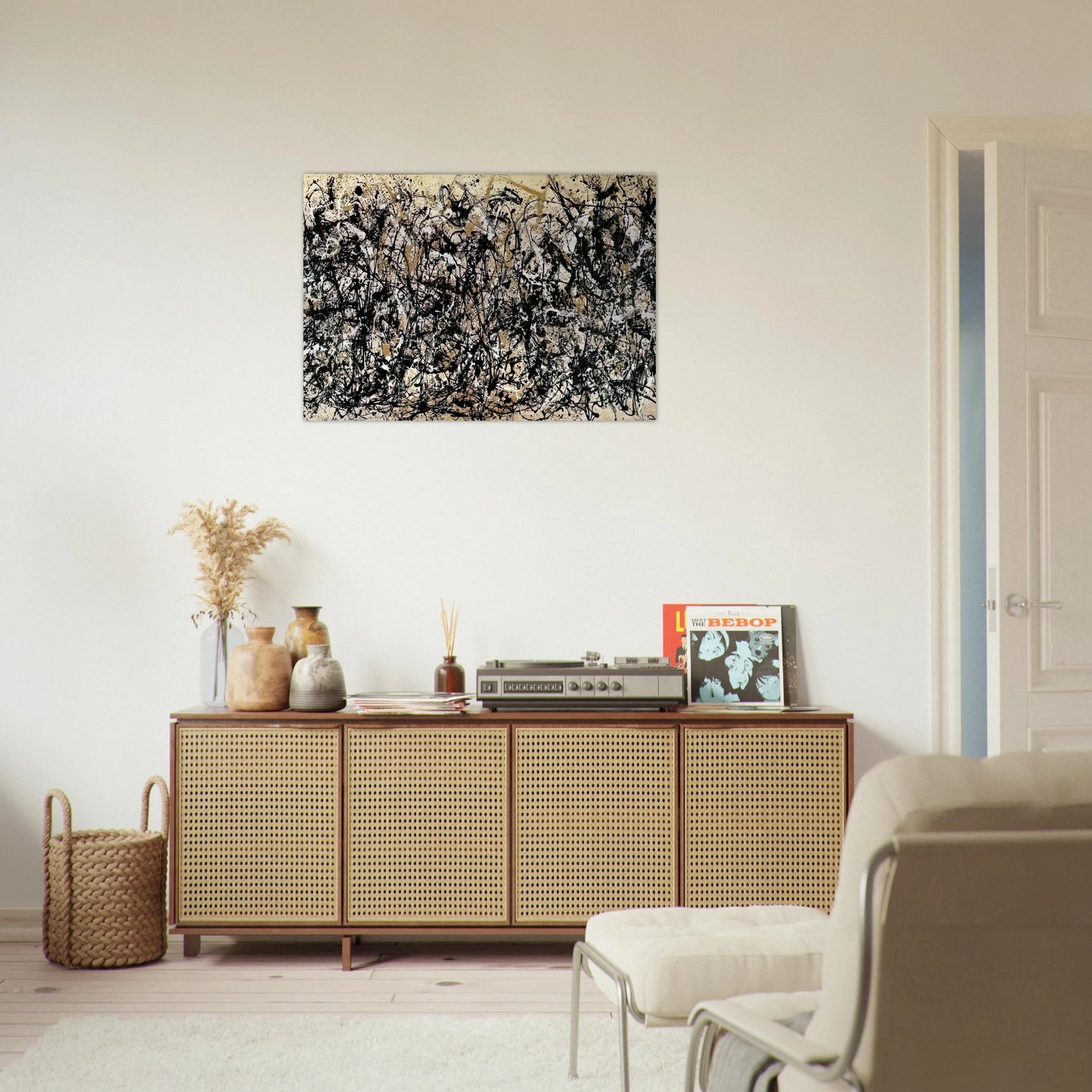 NOT_DETECTED_185311 - Jackson Pollock Brushed Aluminum Print - 70x100 cm / 28x40 inches | Jackson Pollock Aluminum Print | Jackson Pollock Prints