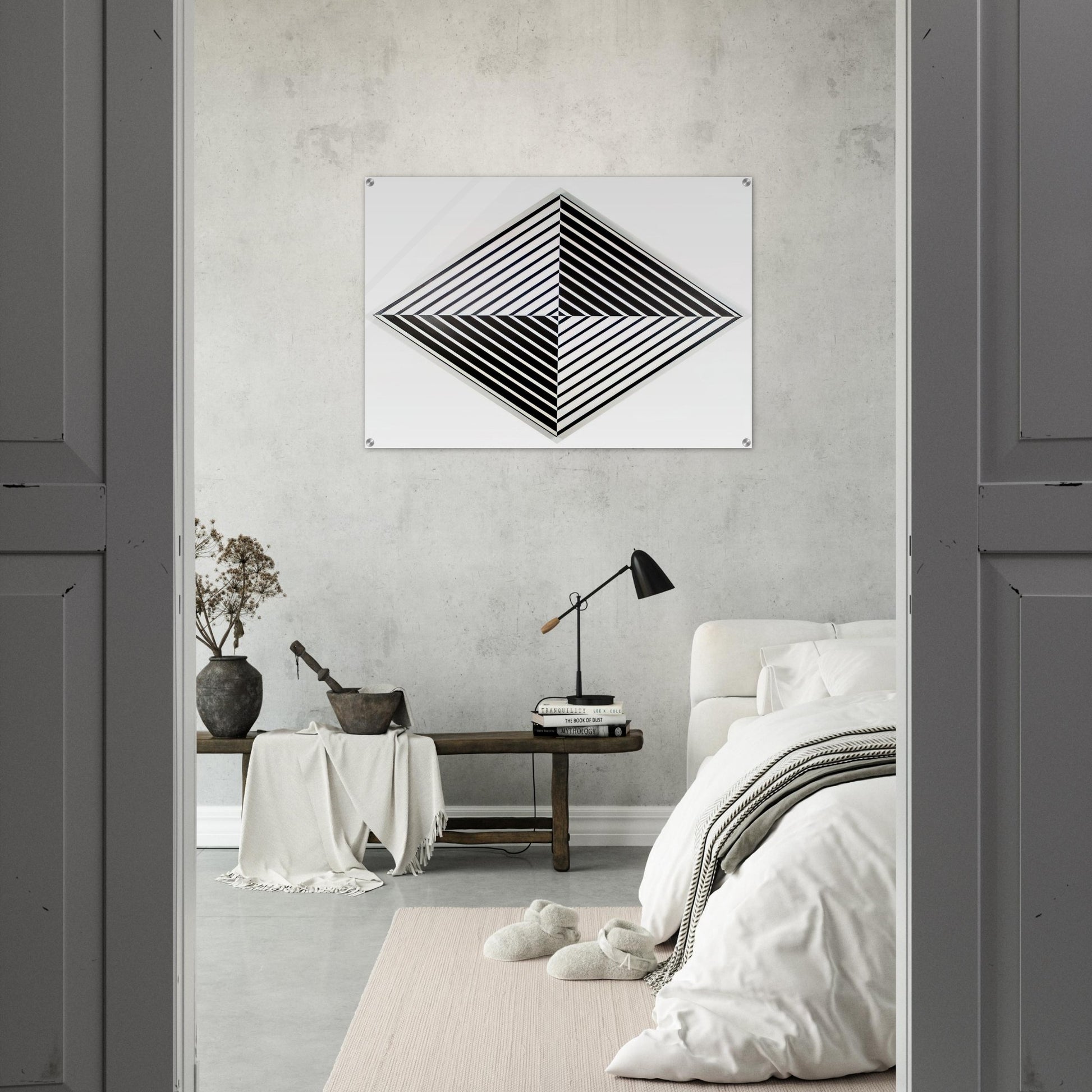 Black and White - 1952 - Carmen Herrera Acrylic Print - 70x100 cm / 28x40″ inches