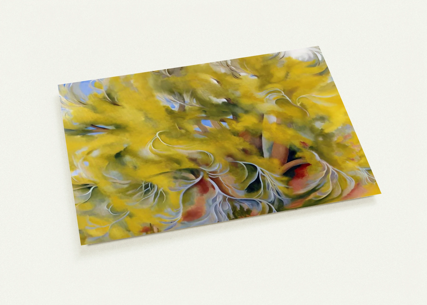 Cottonwood Tree in Spring By Georgia O'Keeffe Pack of 10 Post Cards | Georgia O'Keeffe Post Cards | A6 (10.5 x 14.8 cm) - 4.1 x 5.8 inches