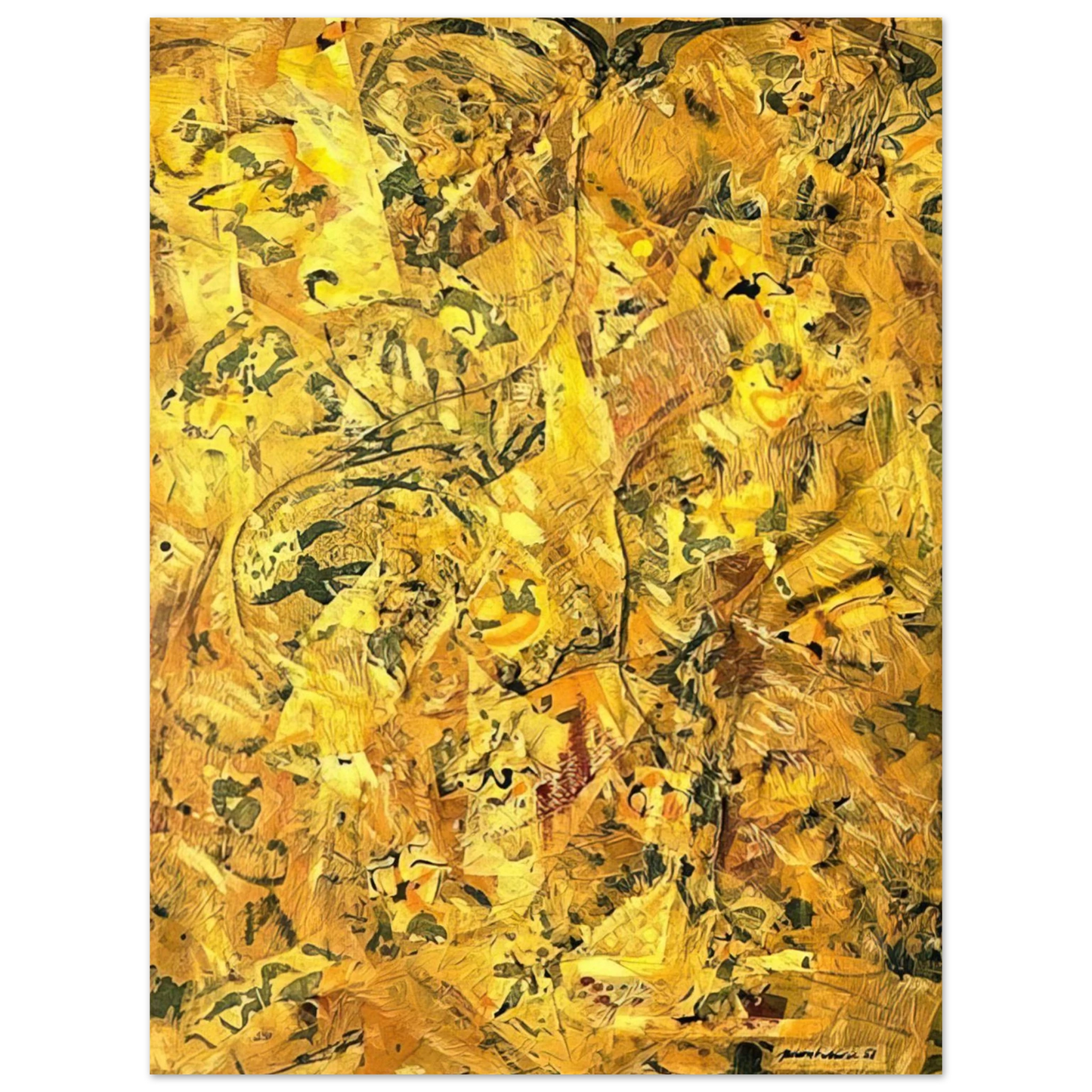 Jackson Pollock - NUMBER 2  75x100 cm / 30x40inches Fine Art Poster