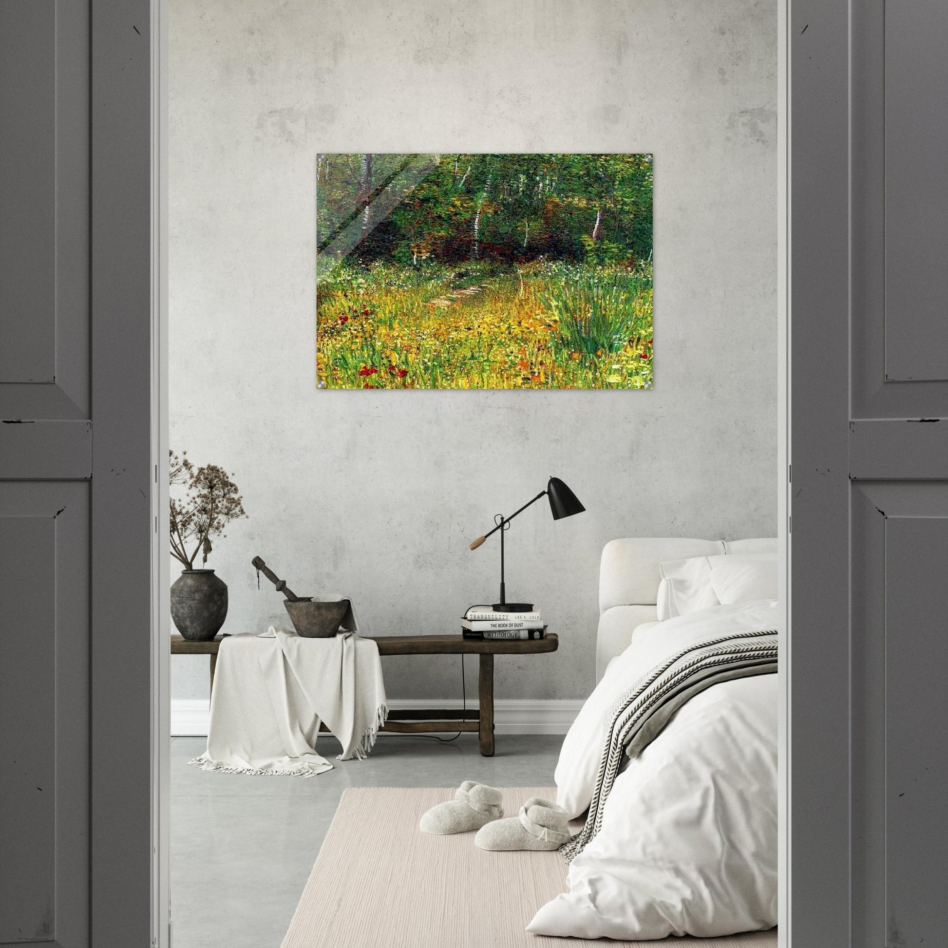 Park at Asnieres in Spring - Vincent van Gogh Acrylic Print - 70x100 cm / 28x40″ inches