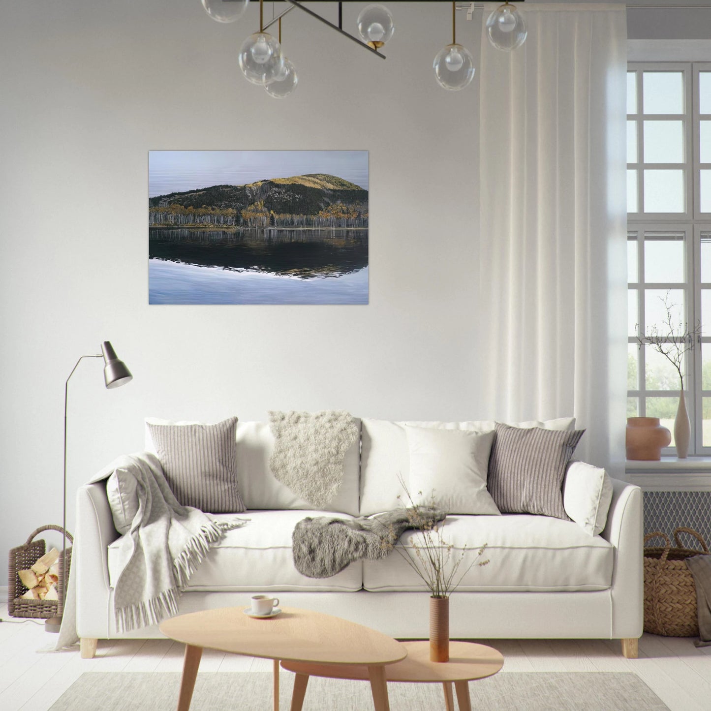 BEAVER DAM POND ACADIA NATIONAL PARK 2009 - Richard Estes Brushed Aluminum Print - 70x100 cm / 28x40 inches | Richard Estes Aluminum Print | Richard Estes Prints