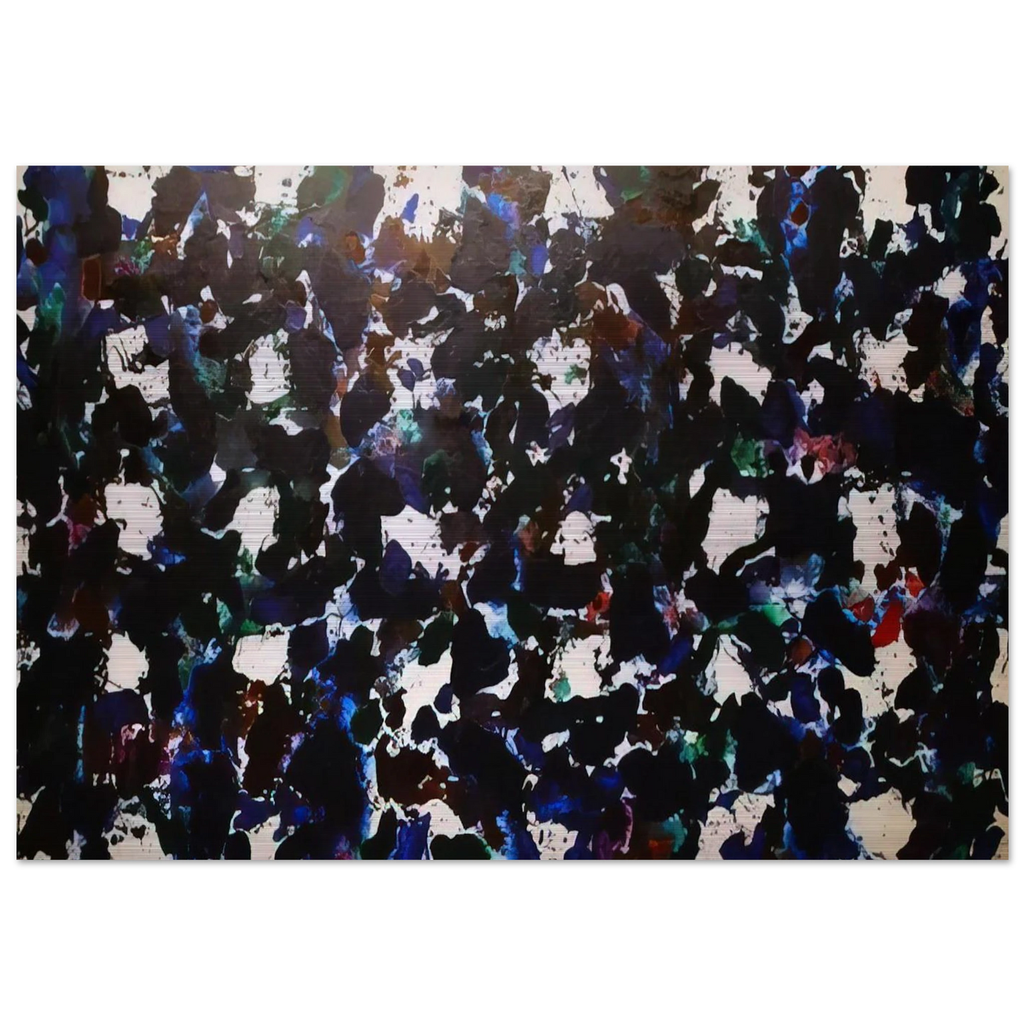 Free Floating Clouds - Sam Francis Brushed Aluminum Print - 70x100 cm / 28x40 inches | Sam Francis Aluminum Print | Sam Francis Prints