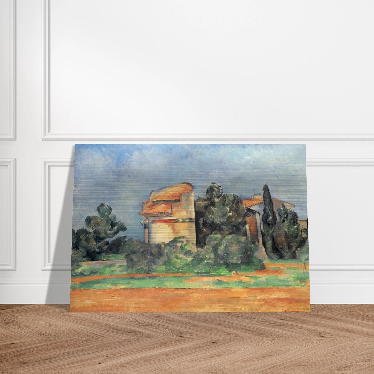 The Pigeon Tower At Bellevue - Paul Cézanne Brushed Aluminum Print - 70x100 cm / 28x40 inches | Paul Cézanne Aluminum Print | Paul Cézanne Prints