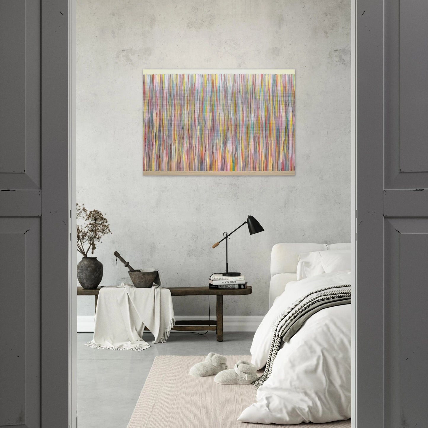 Fox Gate - 1982 - Gene Davis Brushed Aluminum Print - 70x100 cm / 28x40 inches | Gene Davis Aluminum Print | Gene Davis Prints