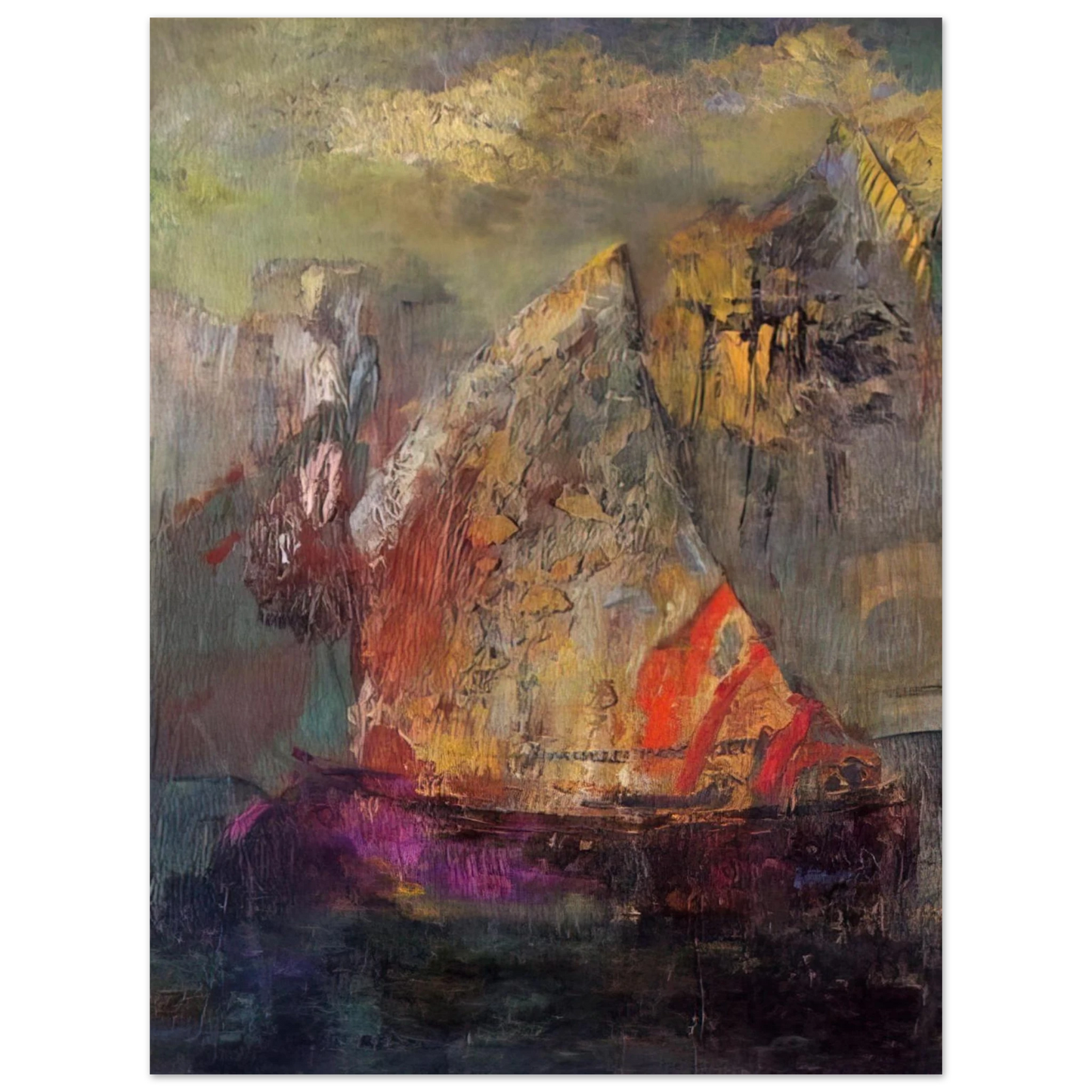 Odilon Redon - A BOAT 1  75x100 cm / 30x40inches Fine Art Poster