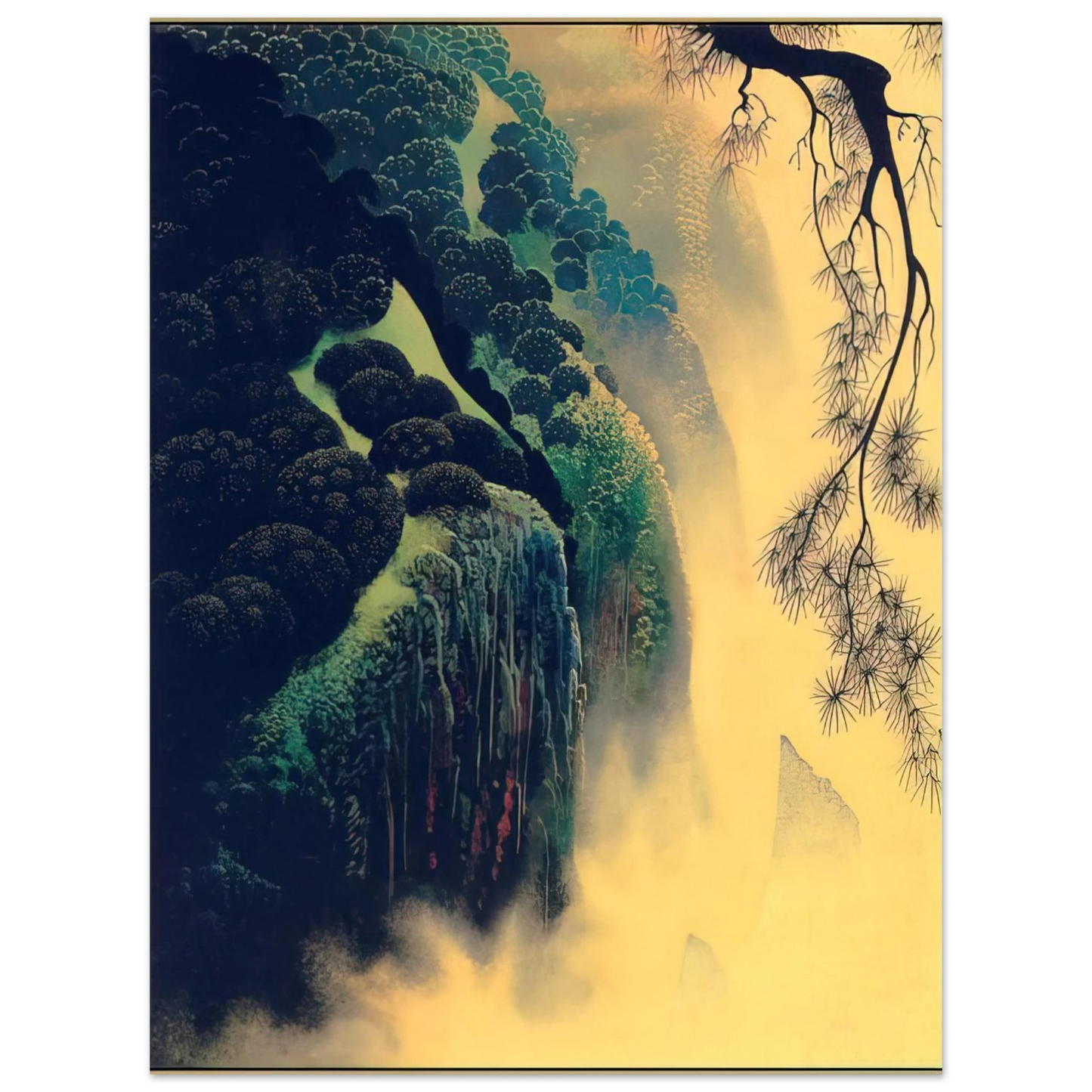 Eyvind Earle - Jeweled Coast  75x100 cm / 30x40inches Fine Art Poster