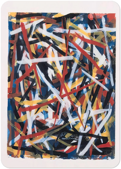 Brushstrokes By Sol LeWitt Pack of 10 Post Cards | Sol LeWitt Post Cards | A6 (10.5 x 14.8 cm) - 4.1 x 5.8 inches