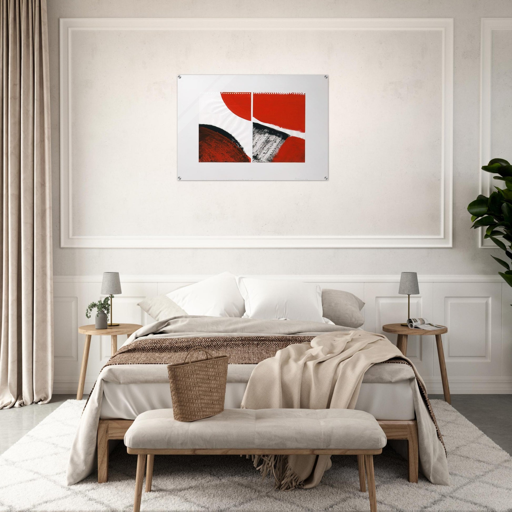 WHO KNOWS THE BEGINNING AND WHO KNOWS THE END II 1976 - BLINKY PALERMO Acrylic Print - 70x100 cm / 28x40″ inches