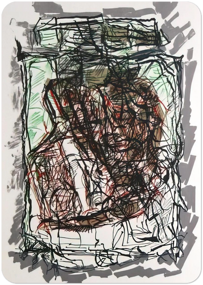 Lithographie 1976 By Jean-Paul Riopelle Pack of 10 Post Cards | Jean-Paul Riopelle Post Cards | A6 (10.5 x 14.8 cm) - 4.1 x 5.8 inches