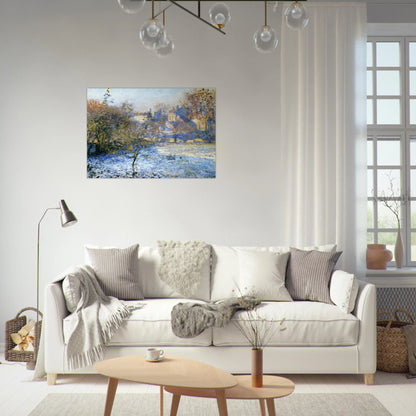 Frost - claude monet Brushed Aluminum Print - 70x100 cm / 28x40 inches | claude monet Aluminum Print | claude monet Prints