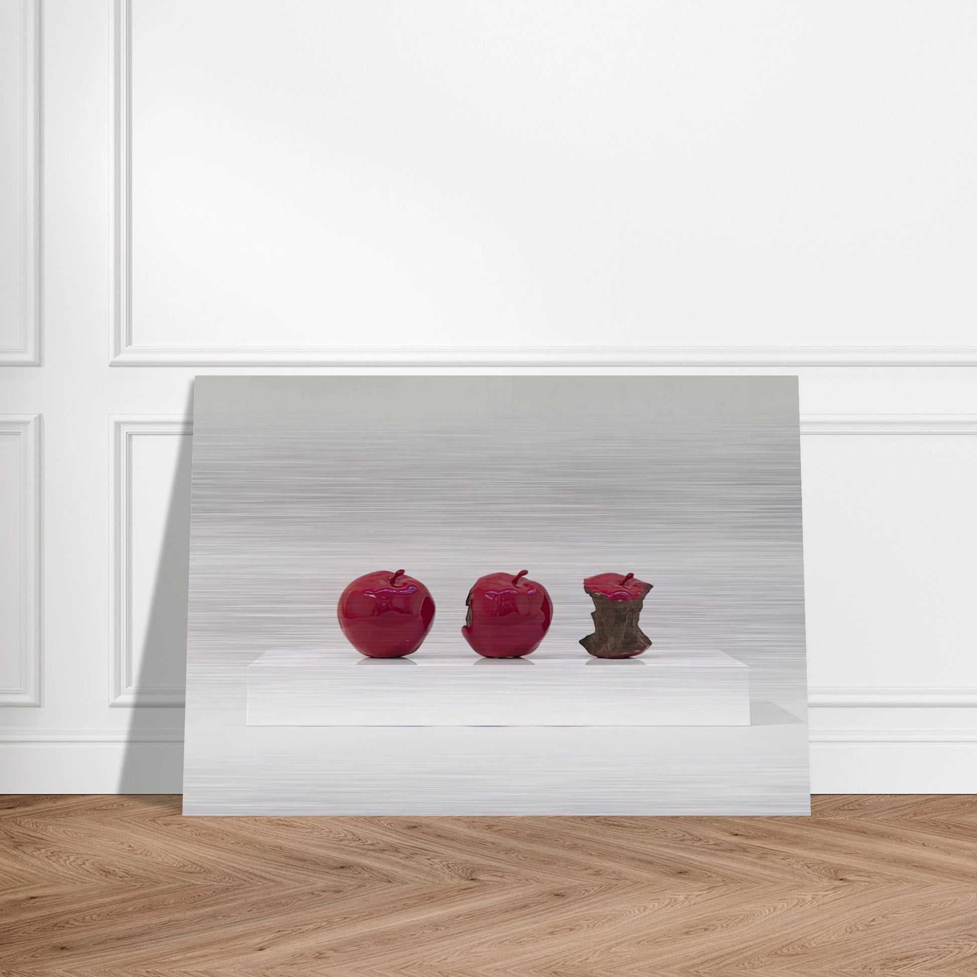 2 Minutes 33 Seconds Red - 1962 - Billy Apple Brushed Aluminum Print - 70x100 cm / 28x40 inches | Billy Apple Aluminum Print | Billy Apple Prints