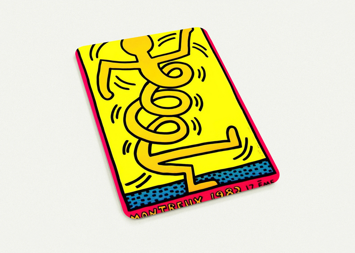 MONTREUX 1983 By Keith Haring Pack of 10 Post Cards | Keith Haring Post Cards | A6 (10.5 x 14.8 cm) - 4.1 x 5.8 inches