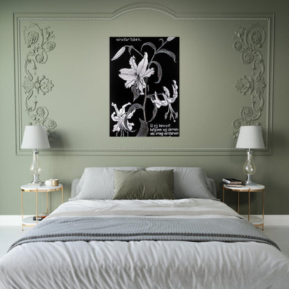 FLOWERS - MC Escher Brushed Aluminum Print - 70x100 cm / 28x40 inches | MC Escher Aluminum Print | MC Escher Prints | Maurits Cornelis Escher Prints