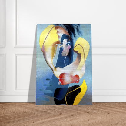THE FIGURE IN SPACE 1937 - Enrico Prampolini Brushed Aluminum Print - 70x100 cm / 28x40 inches | Enrico Prampolini Aluminum Print | Enrico Prampolini Prints