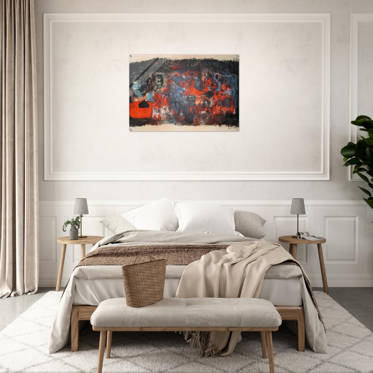 UNTITLED 1956 - Zao Wou-Ki Acrylic Print - 70x100 cm / 28x40″ inches | Zao Wou-Ki Wall Art | Zao Wou-Ki Prints