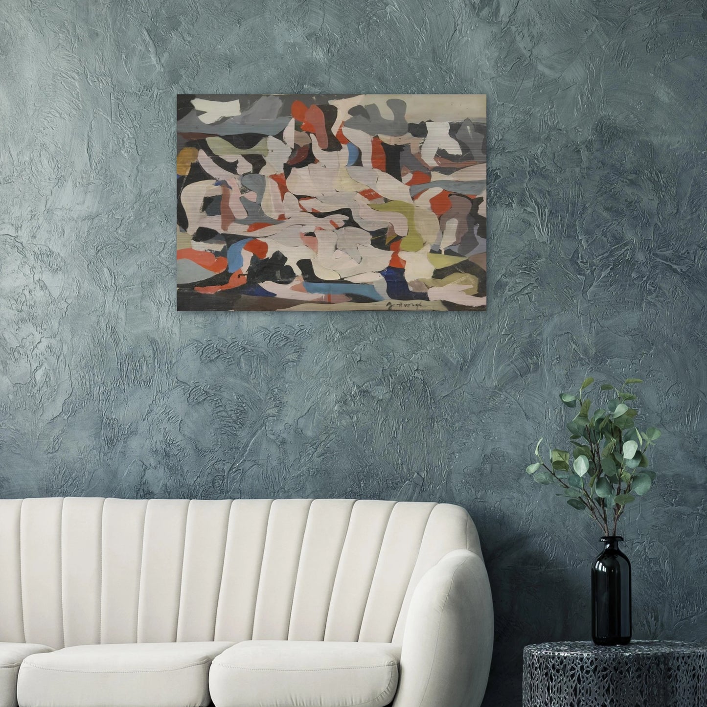 Untitled - Abstract Expressionism - Robert Goodnough Brushed Aluminum Print - 70x100 cm / 28x40 inches | Robert Goodnough Aluminum Print | Robert Goodnough Prints