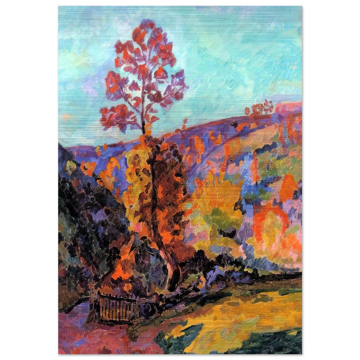 Paysage à Crozant - 1917 - Armand Guillaumin Brushed Aluminum Print - 70x100 cm / 28x40 inches | Armand Guillaumin Aluminum Print | Armand Guillaumin Prints