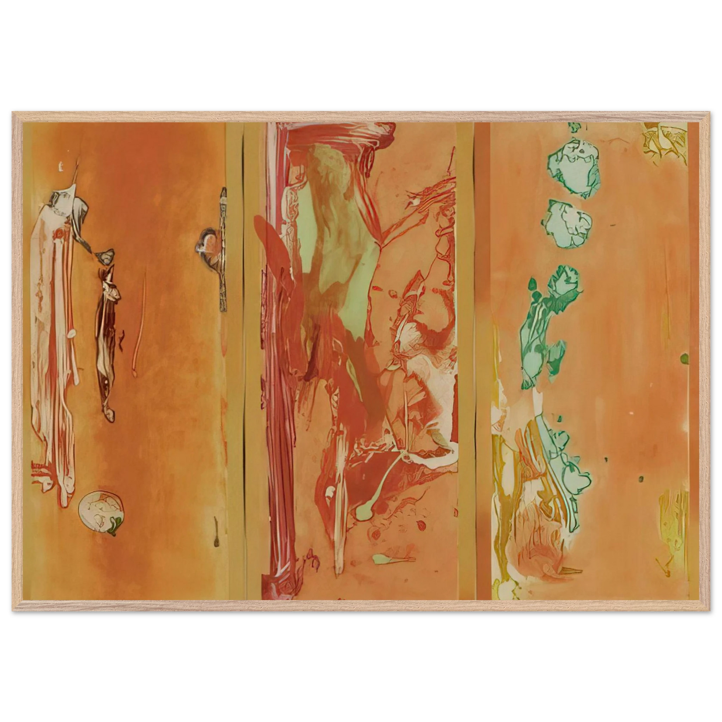 Helen Frankenthaler - Gateway - 1988 Wall art - A1 (59.4 x 84.1  cm) - Premium Wooden Framed Poster With Fine Art Paper-canvas - Black frame