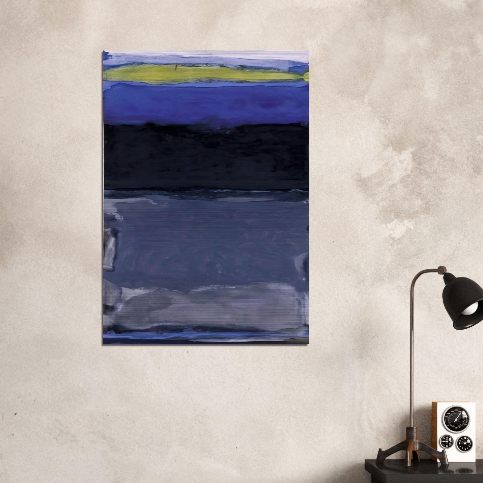 Blue Space - 1954 - Thomas Downing Brushed Aluminum Print - 70x100 cm / 28x40 inches | Thomas Downing Aluminum Print | Thomas Downing Prints