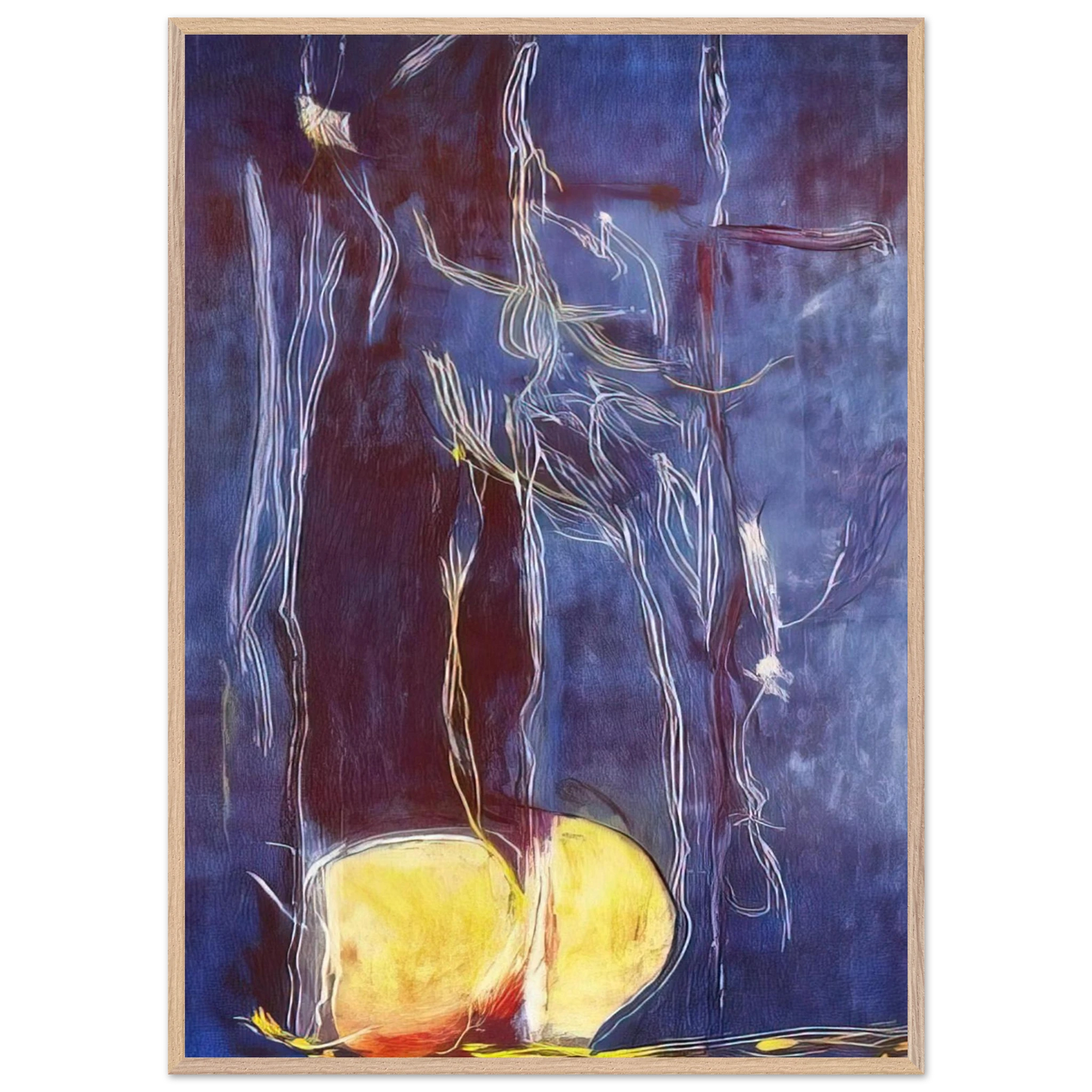 Helen Frankenthaler - All About Blue - 1994 Wall art - 20x25 cm / 8x10 inches - Fine Art Poster-canvas - -