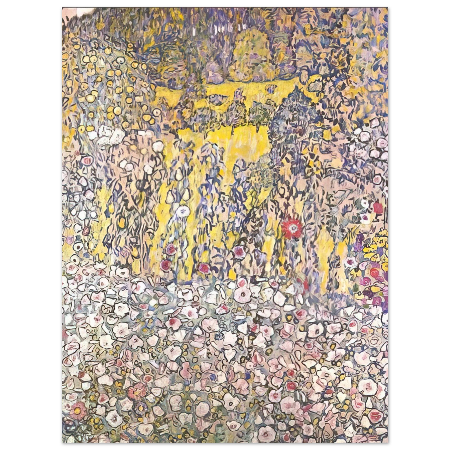 Gustav Klimt - HORTICULTURAL LANDSCAPE WITH A HILLTOP  75x100 cm / 30x40inches Fine Art Poster