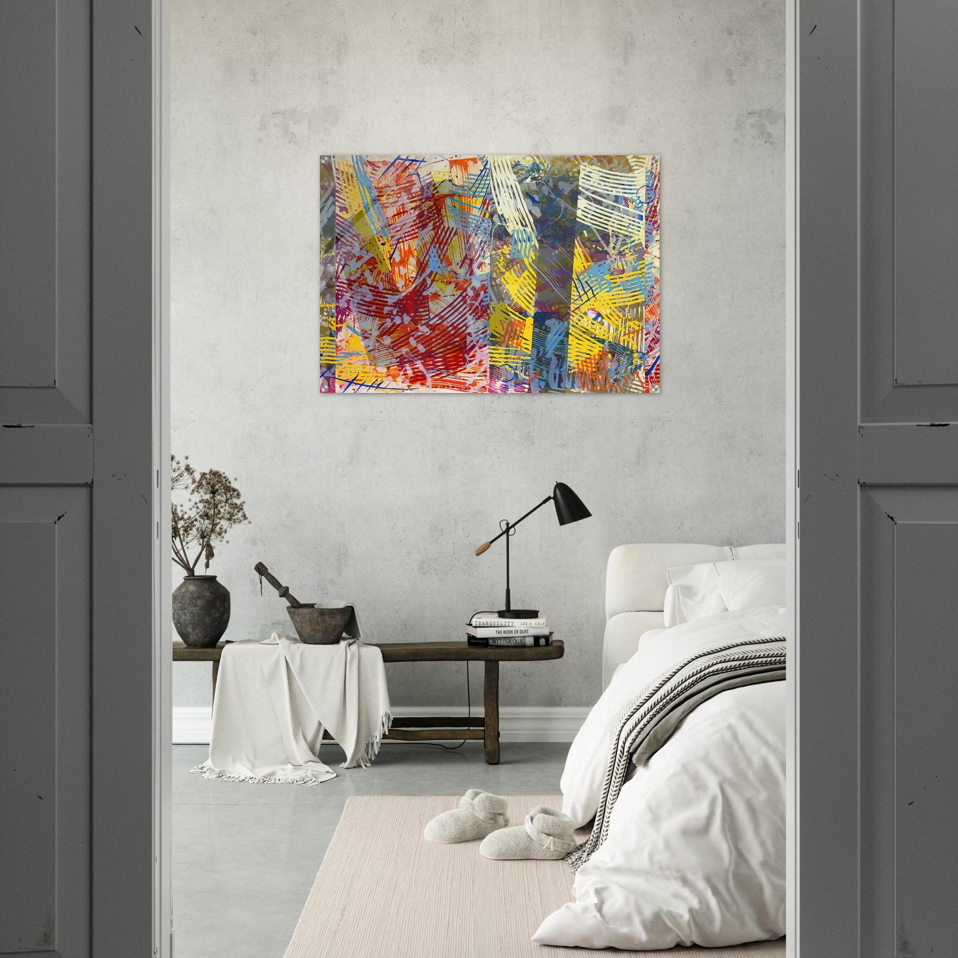 Pretty Boxes - Sam Gilliam Acrylic Print - 70x100 cm / 28x40″ inches | Sam Gilliam Wall Art | Sam Gilliam Prints